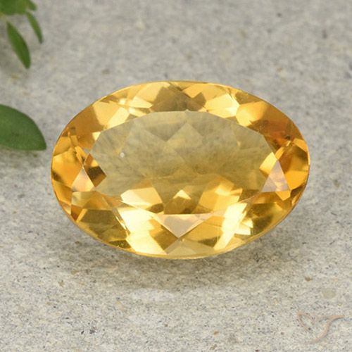 5.05ct Naturale Dorato medio Citrino, Ovale, VVS-VS