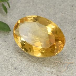 Citrino Dorato medio naturale da 5.05 ct, Ovale, VVS-VS
