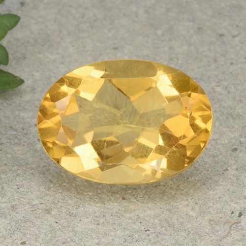 5.20ct Naturale Oro brillante Citrino, Ovale, VVS-VS