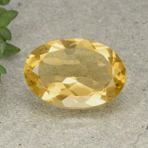 4.38ct Naturale Dorato Citrino, Ovale, VVS-VS
