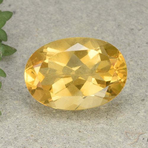 5.55ct Naturale Arancio dorato Citrino, Ovale, VS