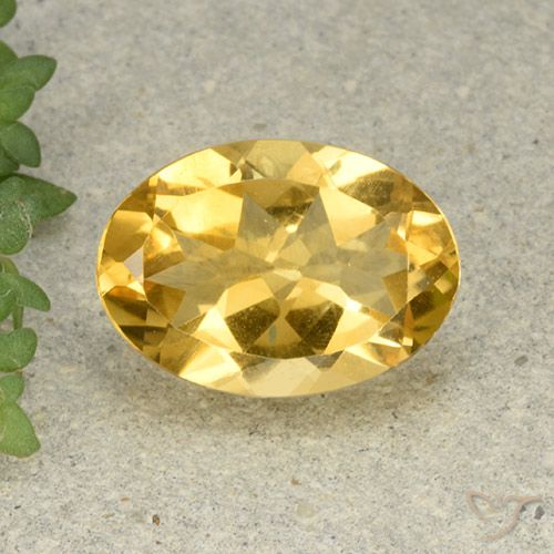 4.96ct Naturale Arancio dorato Citrino, Ovale, VVS-VS