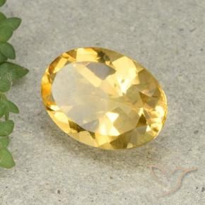 Citrino Arancio dorato naturale da 4.96 ct, Ovale, VVS-VS