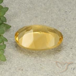 Citrino Arancio dorato naturale da 4.96 ct, Ovale, VVS-VS