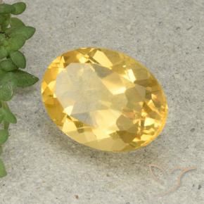 Citrino Dorato medio naturale da 5.55 ct, Ovale, VVS-VS
