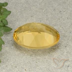 Citrino Dorato medio naturale da 5.55 ct, Ovale, VVS-VS