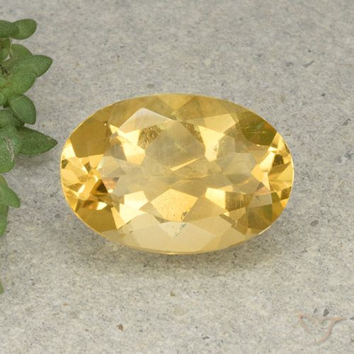 5.08ct Naturale Arancio dorato Citrino, Ovale, VVS-VS