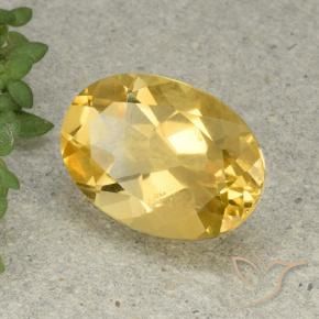Citrino Arancio dorato naturale da 5.08 ct, Ovale, VVS-VS