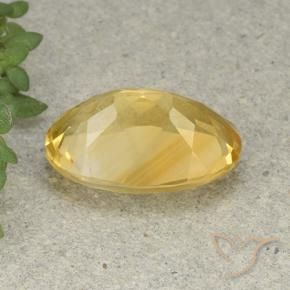 Citrino Arancio dorato naturale da 5.08 ct, Ovale, VVS-VS