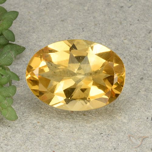 5.07ct Naturale Arancio dorato Citrino, Ovale, VVS-VS
