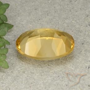 Citrino Arancio dorato naturale da 5.07 ct, Ovale, VVS-VS