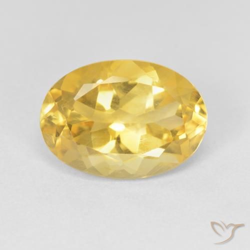 5.10ct Naturale Dorato medio Citrino, Ovale, VVS-VS
