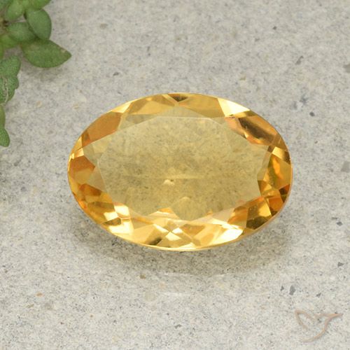 4.27ct Naturale Arancio dorato Citrino, Ovale, VVS-VS