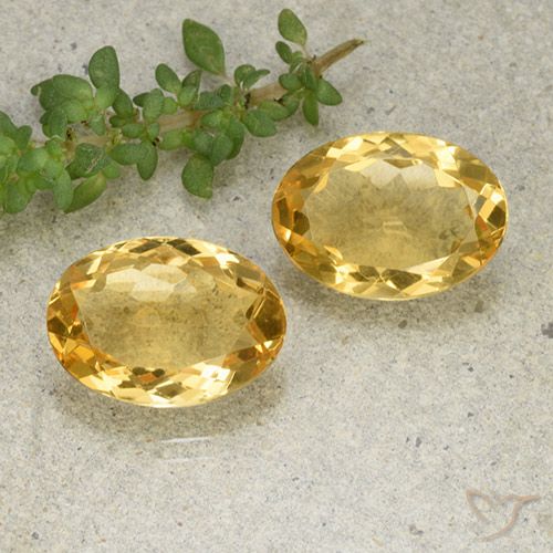 9.75ctw Naturale Arancio dorato Citrino, Ovale, VVS-VS