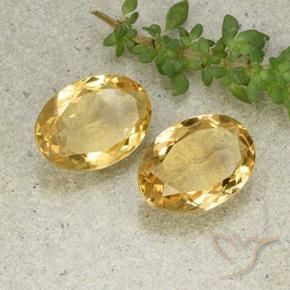 Gemme di Citrino Arancio dorato naturale da 9.75 ct, Ovale, VVS-VS