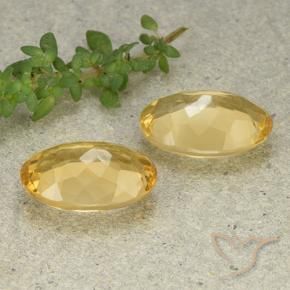 Gemme di Citrino Arancio dorato naturale da 9.75 ct, Ovale, VVS-VS