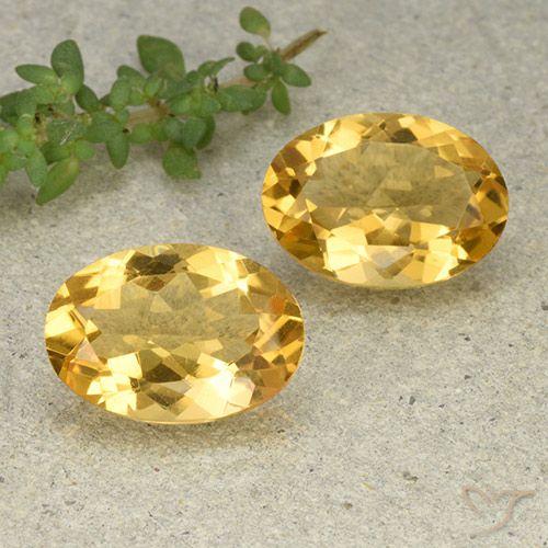 9.61ctw Naturale Arancio dorato Citrino, Ovale, VVS-VS