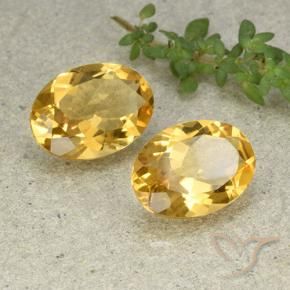 Gemme di Citrino Arancio dorato naturale da 9.61 ct, Ovale, VVS-VS