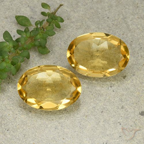 8.76ctw Naturale Dorato medio-chiaro Citrino, Ovale, VVS-VS
