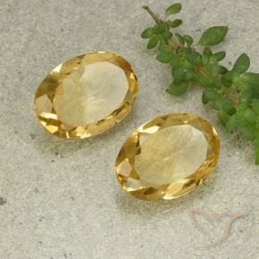 Gemme di Citrino Dorato medio-chiaro naturale da 8.76 ct, Ovale, VVS-VS