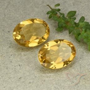 Gemme di Citrino Arancio dorato naturale da 8.97 ct, Ovale, VVS-VS