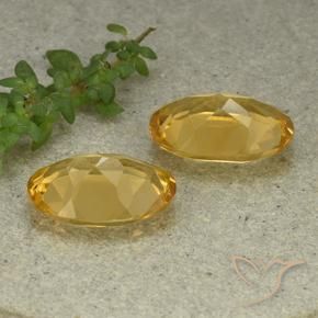 Gemme di Citrino Arancio dorato naturale da 8.97 ct, Ovale, VVS-VS