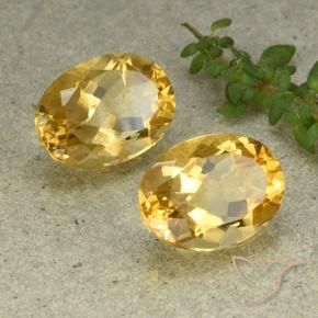 Gemme di Citrino Arancio dorato naturale da 11.28 ct, Ovale, VVS-VS