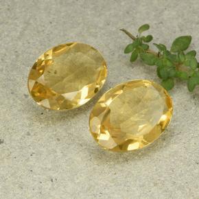 Citrino naturale dorato da 8,06 ct, taglio ovale, VVS-VS