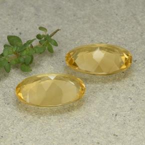 Citrino naturale dorato da 8,06 ct, taglio ovale, VVS-VS