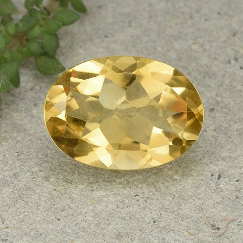 5.38ct Naturale Arancio dorato Citrino, Ovale, VVS-VS