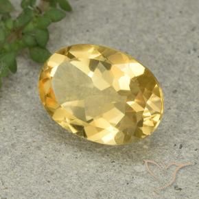 Citrino Arancio dorato naturale da 5.38 ct, Ovale, VVS-VS