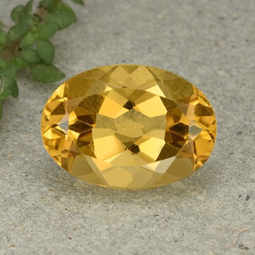 5.30ct Naturale Dorato medio Citrino, Ovale, VVS-VS