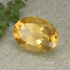 Citrino Dorato medio naturale da 5.30 ct, Ovale, VVS-VS