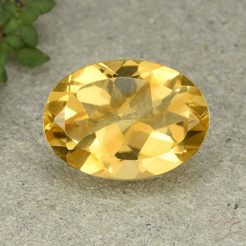 4.93ct Naturale Arancio dorato Citrino, Ovale, VVS-VS