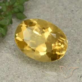 Citrino Dorato medio naturale da 5.59 ct, Ovale, VVS-VS