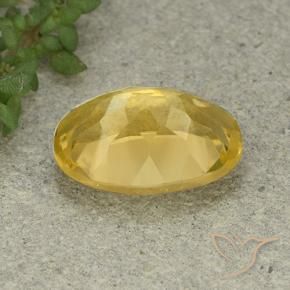 Citrino Dorato medio naturale da 5.59 ct, Ovale, VVS-VS