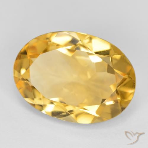 Citrino Dorato medio naturale da 4.63 ct, Ovale, VVS-VS