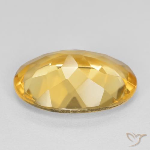 Citrino Dorato medio naturale da 4.63 ct, Ovale, VVS-VS