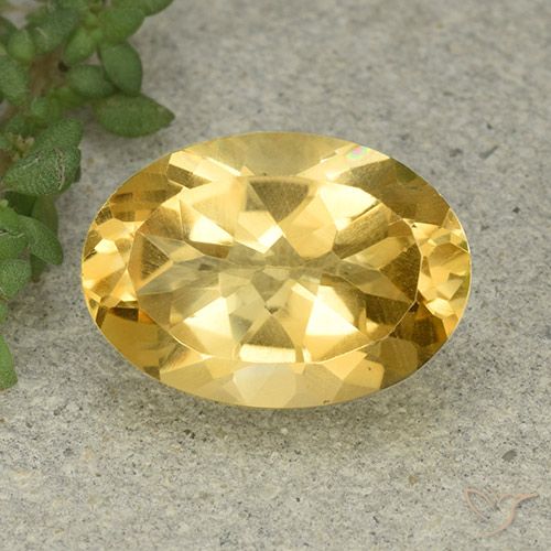 5.41ct Naturale Arancio dorato Citrino, Ovale, VVS-VS