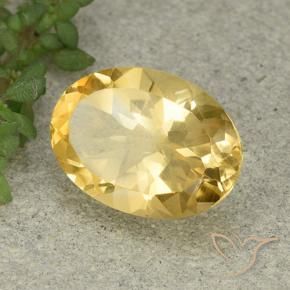 Citrino Arancio dorato naturale da 5.41 ct, Ovale, VVS-VS