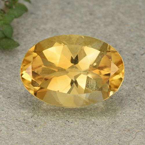 5.77ct Naturale Oro medio Citrino, Ovale, VVS-VS