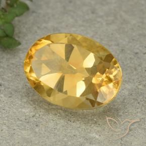 Citrino Oro medio naturale da 5.77 ct, Ovale, VVS-VS