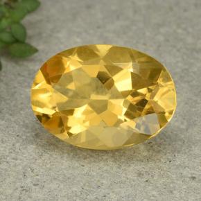 Citrino Giallo naturale da 5.13 ct, Taglio ovale, VVS-VS