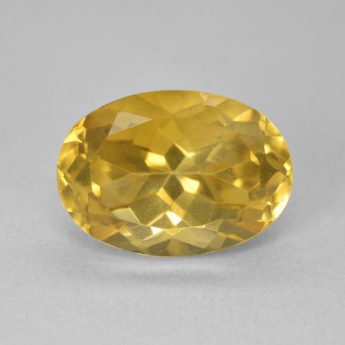 6.48ct Naturale Dorato medio Citrino, Ovale, VVS-VS