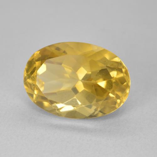 Citrino Dorato medio naturale da 6.48 ct, Ovale, VVS-VS