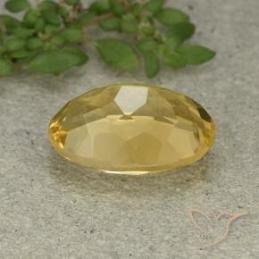 Citrino Arancio dorato naturale da 5.49 ct, Ovale, VVS-VS