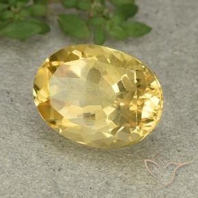 Citrino Dorato naturale da 6.07 ct, Ovale, VVS-VS