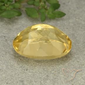 Citrino Dorato naturale da 6.07 ct, Ovale, VVS-VS