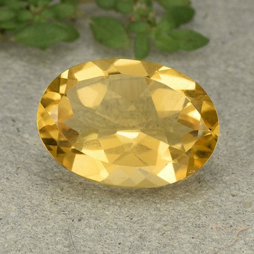 5.25ct Naturale Dorato medio Citrino, Ovale, VVS-VS