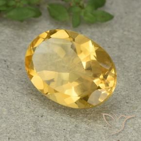 Citrino Dorato medio naturale da 5.25 ct, Ovale, VVS-VS